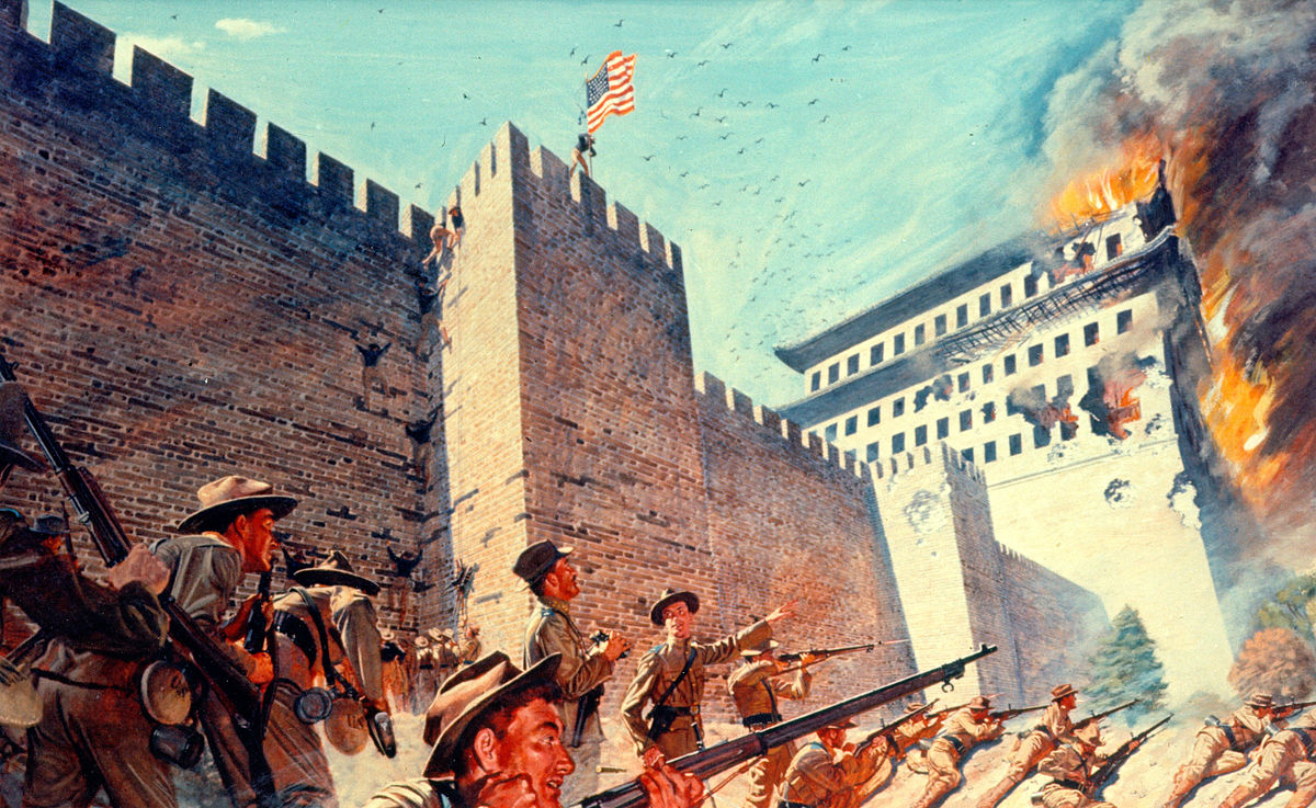 Col. Adna Chafee breaking the Siege of Beijing, as illustrated by H. Charles McBarron
