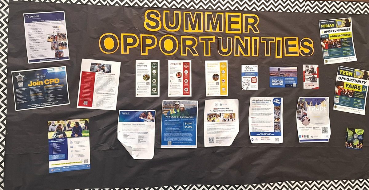 Summer Opportunities taken from signs in Taft cafeteria 