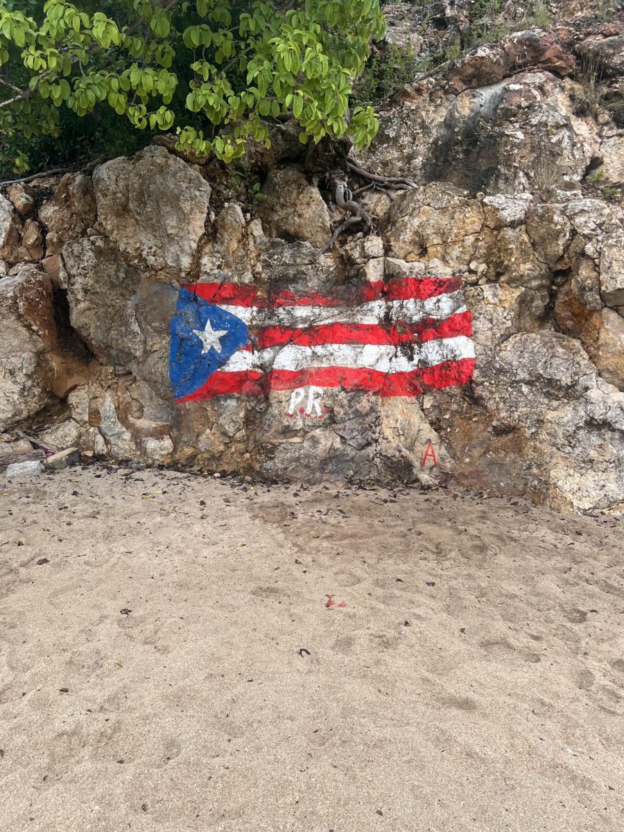 Photo taken from a beach in Puerto Rico