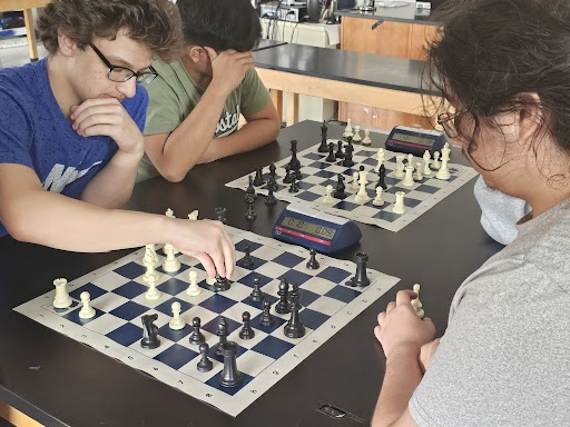 Chess Club members playing chess