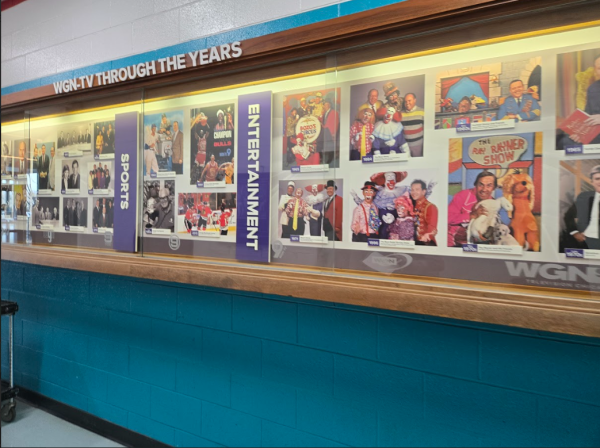 Display Case of the Historical timeline of WGN